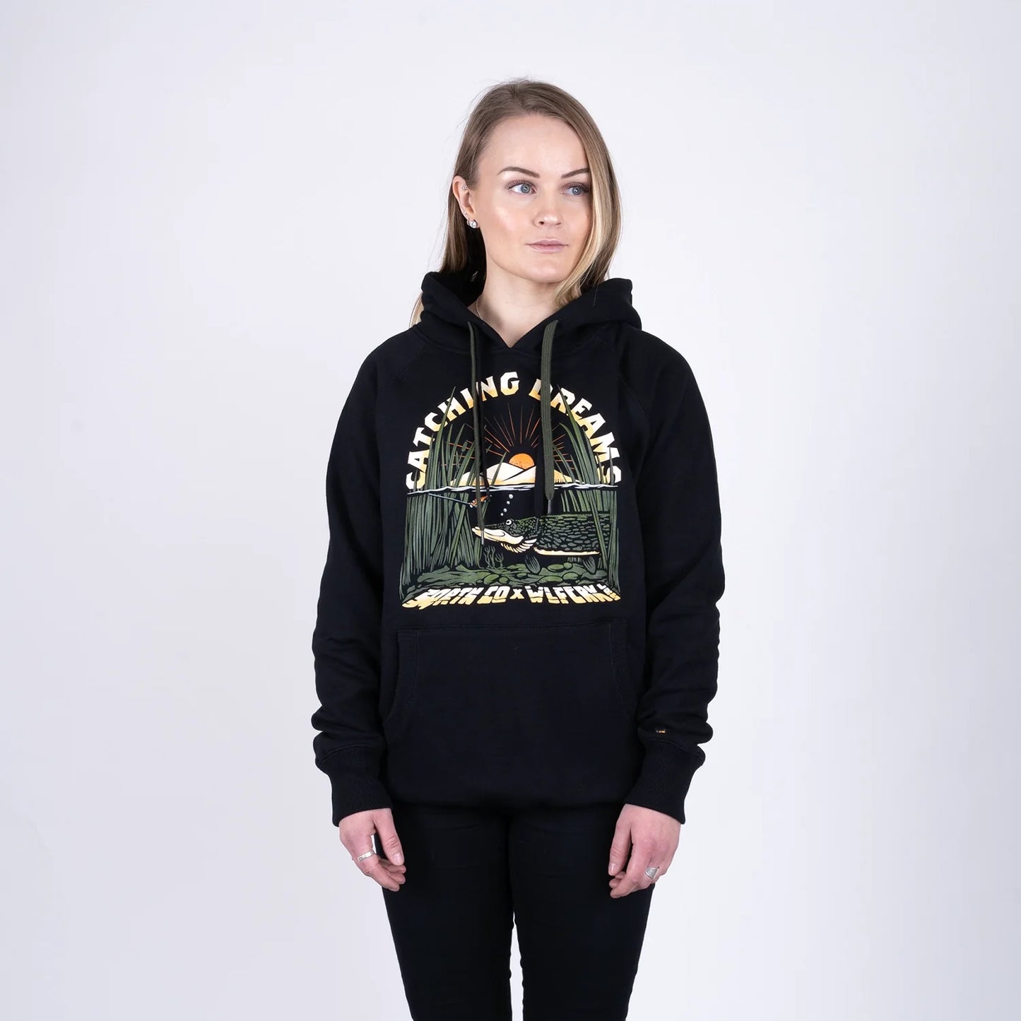 Wolfcreek Lures x SQRTN Dreams Hoodie - Black
