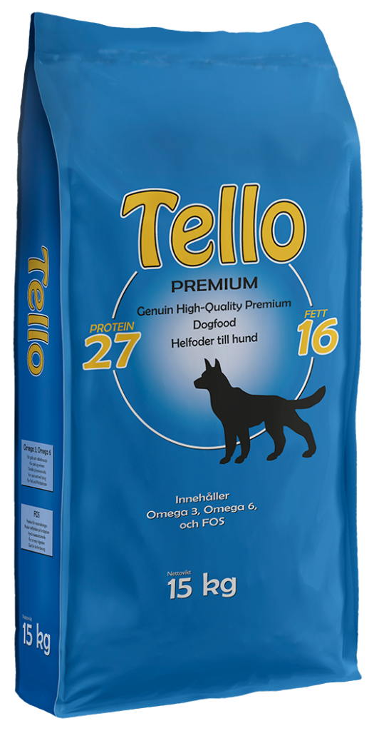 Tello Premium 15kg Hundfoder