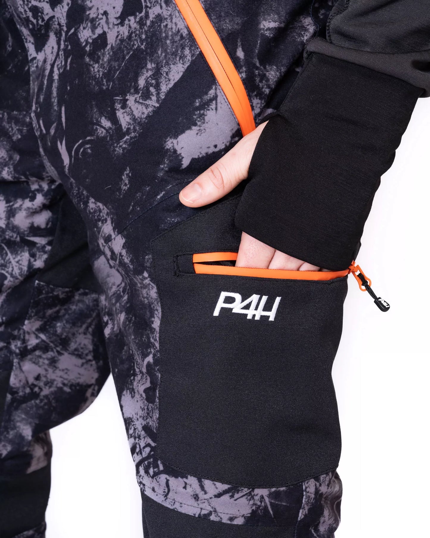 P4H Hunter's Elite Black Camo Vattentäta Jaktbyxor