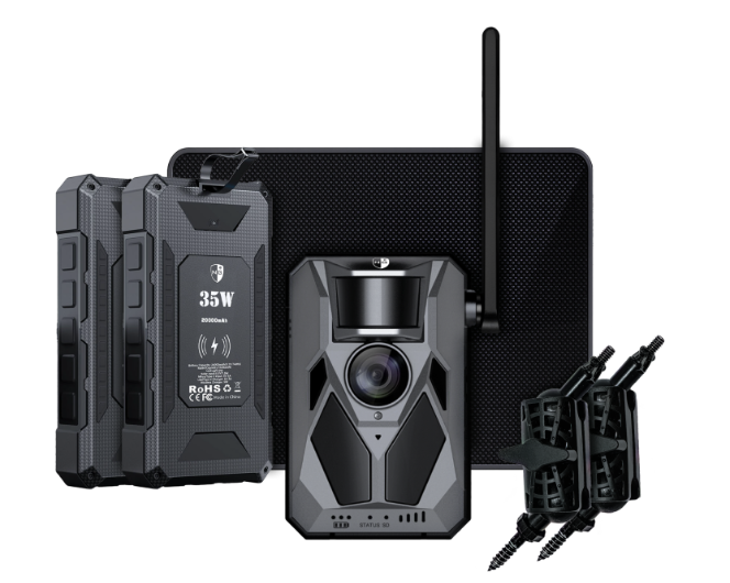Nordic Gamekeeper APEX MAX 4G Åtelkamera med solpanel + Power Pack