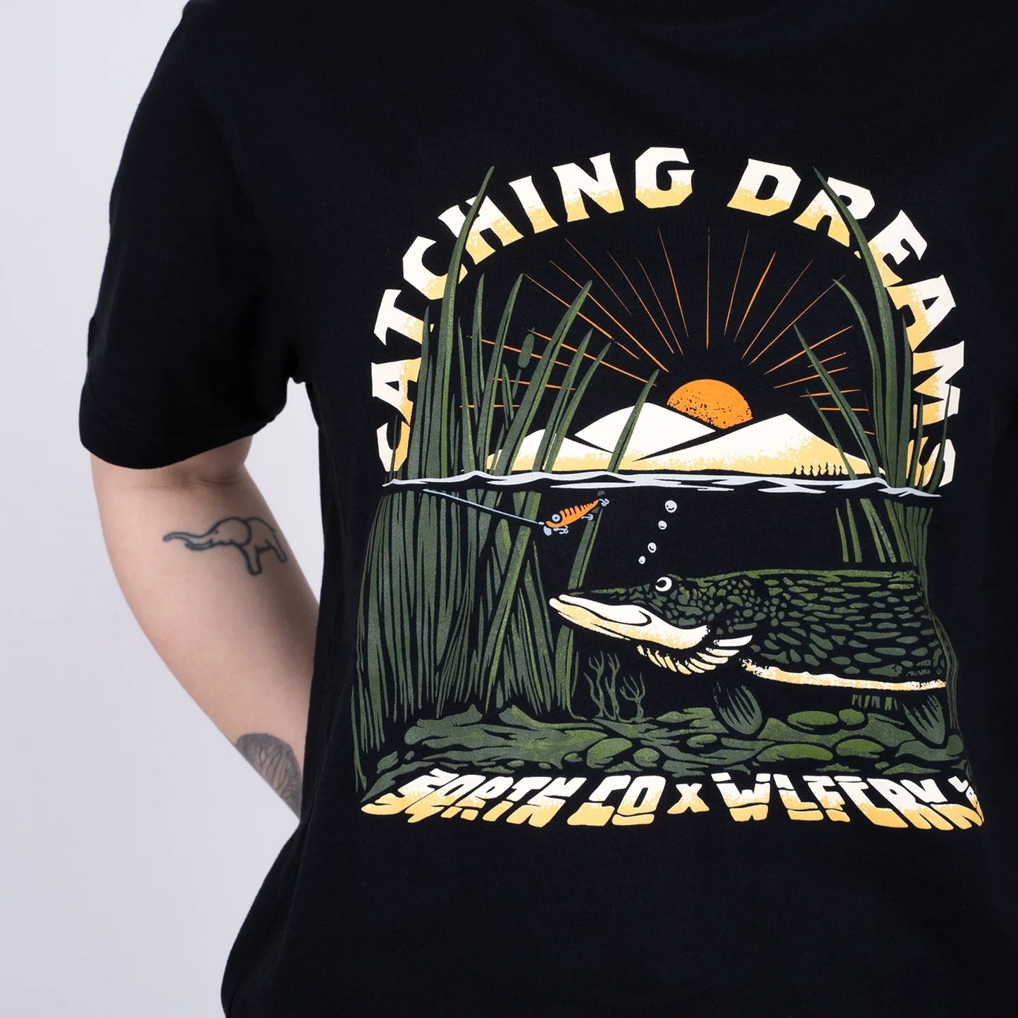 Wolfcreek Lures x SQRTN Dreams T-Shirt - Black