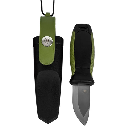 Alces Jakt- och fiskekniv, kort, grön/svart